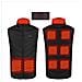 Gilet Riscaldato Con 9 Zone Di Riscaldamento, Lavabile, Nero Xl - Foto miniatura 13