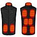 Gilet Riscaldato Con 9 Zone Di Riscaldamento, Lavabile, Nero Xl - Foto miniatura 1