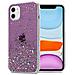 Custodia Compatibile Con Apple Iphone 11 Pro In Viola Con Glitter - Coperchio Protettivo In Silicone Tpu Flessibile Con Glitter Scintillanti - Foto miniatura 1