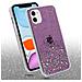 Custodia Compatibile Con Apple Iphone 11 Pro In Viola Con Glitter - Coperchio Protettivo In Silicone Tpu Flessibile Con Glitter Scintillanti - Foto miniatura 3