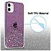 Custodia Compatibile Con Apple Iphone 11 Pro In Viola Con Glitter - Coperchio Protettivo In Silicone Tpu Flessibile Con Glitter Scintillanti - Foto miniatura 4