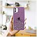 Custodia Compatibile Con Apple Iphone 11 Pro In Viola Con Glitter - Coperchio Protettivo In Silicone Tpu Flessibile Con Glitter Scintillanti - Foto miniatura 8