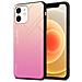 Custodia Compatibile Con Apple Iphone 12 Mini In Giallo - Rosa - Coperchio Protettivo Bicolore In Vetro Temperato E Silicone Tpu - Foto miniatura 1