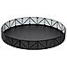 Vassoio Decorativo In Stile Boho, Ø 30 Cm, Colore Nero - Foto miniatura 1