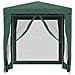 Tenda Per Feste Con 4 Pareti Laterali In Rete Verde 2x2 M Hdpe - Foto miniatura 3