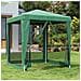 Tenda Per Feste Con 4 Pareti Laterali In Rete Verde 2x2 M Hdpe - Foto miniatura 1