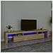 Mobile Porta Tv Con Luci Led Rovere Sonoma 215x36,5x40 Cm - Foto miniatura 1