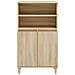 Credenza Rovere Sonoma 60x36x110 Cm In Legno Multistrato - Foto miniatura 3