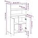 Credenza Rovere Sonoma 60x36x110 Cm In Legno Multistrato - Foto miniatura 12
