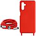 Cover Semirigida Per Samsung A04s / A13 5g Cordino Nylon Intrecciato 80 Cm Rossa - Foto miniatura 4