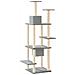 Albero Per Gatti Con Tiragraffi In Sisal Grigio Chiaro 176 Cm - Foto miniatura 4