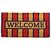 Zerbino Entrata Ingresso Esterno Antiscivolo Cocco Allegro Welcome Giallo Rosso - Foto miniatura 1