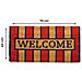 Zerbino Entrata Ingresso Esterno Antiscivolo Cocco Allegro Welcome Giallo Rosso - Foto miniatura 5