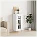 Credenza Bianca 34,5x34x90 Cm In Legno Multistrato - Foto miniatura 1