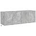 Mobili Tv A Parete Con Luci Led 2pz Grigio Cemento 60x35x41 Cm - Foto miniatura 3