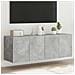 Mobili Tv A Parete Con Luci Led 2pz Grigio Cemento 60x35x41 Cm - Foto miniatura 1