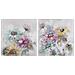 Quadro Dkd Home Decor 100 X 3,5 X 100 Cm Fiori Shabby Chic (2 Unità) - Foto miniatura 1