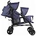 Passeggino Per Bambini Bambisol Double Cane Blu Marino - Foto miniatura 5