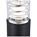 Lampada Da Terra Moderna Per Esterno In Alluminio Nero 1 Luce E27 60w Ip54 - Foto miniatura 3