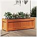 Fioriera Giardino Marrone Cera 90x31x31 Cm Legno Massello Pino - Foto miniatura 1
