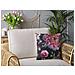 Set Di 2 Cuscini Hedera 45 X 45 Cm Nero Trama Floreale - Foto miniatura 1