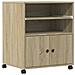 Supporto Per Stampante Con Ruote Rovere Sonoma 60x48x74 Cm - Foto miniatura 2