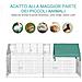 Recinto per Animali con Telo di Copertura in Acciaio con Porte, 220x103x103cm - Foto miniatura 6