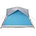 Tenda Da Campeggio A Cabina Per 4 Persone Blu Impermeabile - Foto miniatura 5