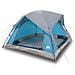 Tenda Da Campeggio A Cabina Per 4 Persone Blu Impermeabile - Foto miniatura 1