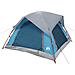 Tenda Da Campeggio A Cabina Per 4 Persone Blu Impermeabile - Foto miniatura 7
