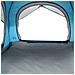 Tenda Da Campeggio A Cabina Per 4 Persone Blu Impermeabile - Foto miniatura 10