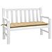 Cuscino Per Panca Da Giardino Beige Mélange 120x50x7cm Tessuto - Foto miniatura 1