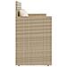 Panca da Giardino con Cuscini Beige in Polyrattan - Foto miniatura 9