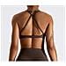 Set Di Leggings E Reggiseno Sportivo Incrociato Coffee L - Foto miniatura 3