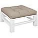 Cuscino Per Pallet Tortora 70x70x12 Cm In Tessuto - Foto miniatura 3