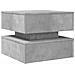 Lusso Casadino -  Tavolino Da Salotto Con Luci Led Grigio Cemento 50x50x40 Cm - Foto miniatura 2