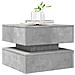 Lusso Casadino -  Tavolino Da Salotto Con Luci Led Grigio Cemento 50x50x40 Cm - Foto miniatura 5