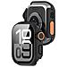 Custodia Protettiva Per Apple Watch - Pc Rigido E Vetro Temperato Black 44 Mm - Foto miniatura 1