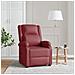 Poltrona Reclinabile Rosso Vino in Similpelle - Foto miniatura 2