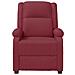 Poltrona Reclinabile Rosso Vino in Similpelle - Foto miniatura 3