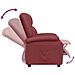 Poltrona Reclinabile Rosso Vino in Similpelle - Foto miniatura 6