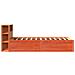 Giroletto senza Materasso Marrone Cera 100x200 cm Legno di Pino - Foto miniatura 6
