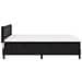 Letto con rete da box e materasso Nero 140x200 cm Velluto - Foto miniatura 9