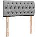 Pouf Letto con Materasso Grigio Chiaro 90x200 cm in Tessuto - Foto miniatura 9
