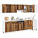 Set di Mobili da Cucina 11 pz Legno Antico in Truciolato - Foto miniatura 2
