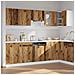 Set di Mobili da Cucina 11 pz Legno Antico in Truciolato - Foto miniatura 3