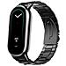 Cinturino In Acciaio Inossidabile Nero Compatibile Con Xiaomi Mi Band 10/9/8 Nfc - Foto miniatura 4