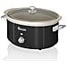 Swan Sf17031bneu Retro Slow Cooker 6,5l Pentola Rimovibile In Ceramica Antiaderente Senza Pfoa 320w Nero - Foto miniatura 1