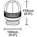 Lampeggiante A Led 12-24v Base Magnetica Con 16 Led Da 3w - Foto miniatura 4