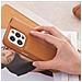 Custodia Magsafe Per Iphone 16 Pro In Pelle Overture Con Portacarte, Marrone - Foto miniatura 3